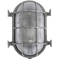 Ross Outdoor Wall Light, Antique Silver, IP54