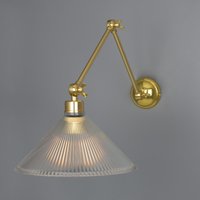 Rebell Adjustable Arm Wall Light, Polished Brass