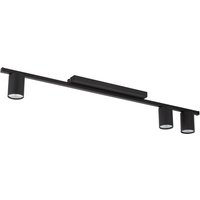 Logan Ceiling Spotlight Bar Black 3xGU10