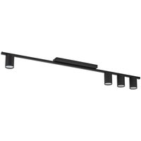 Logan Ceiling Spotlight Bar Black 4xGU10