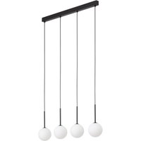 Martin Bar Pendant Ceiling Light Black 4xG9