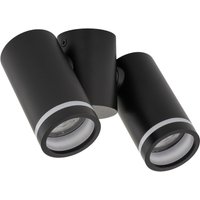 Jet Set Twin Ceiling Spotlight Black 2xGU10