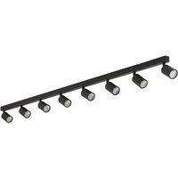 Top Ceiling Spotlight Bar Black 8xGU10