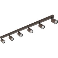 Top Ceiling Spotlight Bar Brown 6xGU10