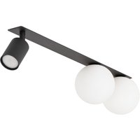 Vox Flush Mount Ceiling Spotlight Bar Black 3xG9, GU10