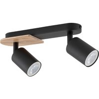 Cover Twin Ceiling Spotlight Black 2xGU10