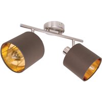 Maron Twin Ceiling Spotlight Brown 2xE14
