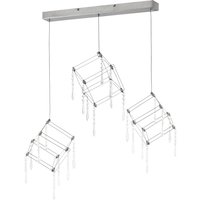Araneus LED Wire Frame Pendant Ceiling Light Chrome