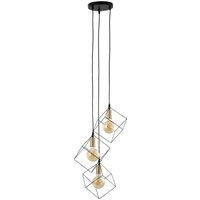 Canto Cluster Pendant Ceiling Light Black 3xE27