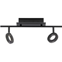 Sileda Twin Ceiling Spotlight Anthracite 2x 6.4W LED 3000K IP44