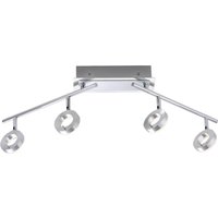 Sileda Ceiling Spotlight Bar Aluminium Matt 4x 6.4W LED 3000K IP44