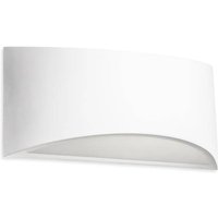 Ges 1 Light Up & Down Plaster Wall Light White, E14 - Special Offer