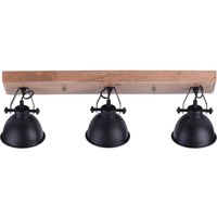 Samia Ceiling Spotlight Bar Black 3xE14