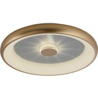 Vertigo Integrated Led Semi Flush Ceiling Light Matt Brass 1x 37W LED 2700-5000K Dimmable