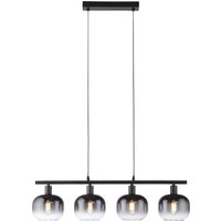 Zea Bar Pendant Ceiling Light Black 4xE14