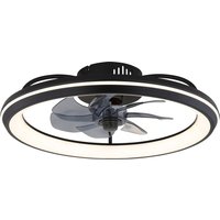Celeste 7 Blade Ceiling Fan Matt Black LED Dimmable 3000-6500K Remote Control Timer