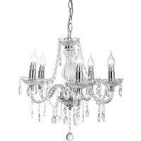 Marie Chandelier Chrome 5x E14