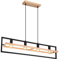Erica Bar Pendant Ceiling Light Dark Brown 4x E27