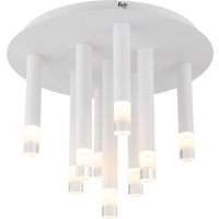 Ryan Multi Arm Semi Flush Ceiling Lamp White Matt 9x G9