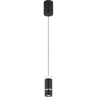 Alvarado Slim Pendant Ceiling Light Matt Black LED 3000K