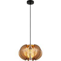 Sakura 34cm Wire Frame Pendant Ceiling Light Matt Black 1x E27