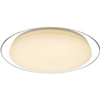 Optima Decorative Flush Ceiling Light White LED Dimmable 2700-6500K Remote Control Timer