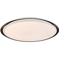 Xaver Decorative Flush Ceiling Light White 1x RGB LED Dimmable 3000-6500K Remote Control Timer Tuya Smart
