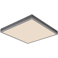 Doro 45cm Flush Ceiling Light Silver Colored LED Dimmable 2700-6500K Remote Control Timer