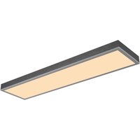 Doro 80x20cm Flush Ceiling Light Silver Colored LED 3000K