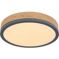 Doro 30cm Flush Ceiling Light Graphite LED 3000K