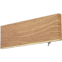 Siegfried 23cm Integrated LED Wall Lamp Wood Look LED 3000K