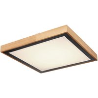 Bruno 39cm Integrated LED Semi Flush Ceiling Light Matt Black LED 3000-6000K