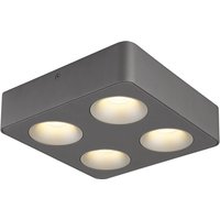 Hangarau Semi Flush Ceiling Light Grey Dark LED 3000K