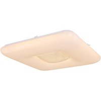 Trystan Flush Ceiling Light White 1x RGBW LED Dimmable 3000-6400K Remote Control Tuya Smart