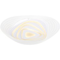 Jocelyn Round Integrated LED Semi Flush Ceiling Light White LED Dimmable 3000-6500K Remote Control Tuya Smart