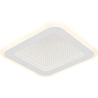 Lamela Square Integrated LED Semi Flush Ceiling Light White Matt LED 4000K