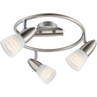 Caleb Ceiling Spotlight Clusters Chrome Opal Glass Shade 3x E14 3000K
