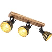Lenna Ceiling Spotlight Bar Dark Brown 3x E27