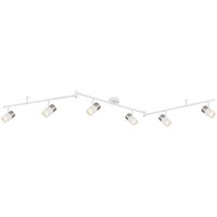 Brisbon Ceiling Spotlight Bar White Matt 6x GU10