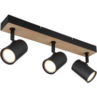 Robby Twin Ceiling Spotlight Matt Black 3x GU10