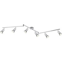 Dante Ceiling Spotlight Bar Chrome 6x GU10 3000K