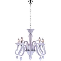 Baya Multi Arm Pendant Ceiling Light White 5x E14