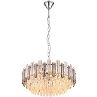 Orgina Pendant Ceiling Light Chrome 12x E14