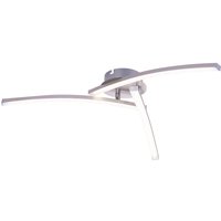 Tansy Integrated LED Semi Flush Ceiling Light Nickel Matt 3x LED 3000-4000K