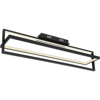 Flips Integrated LED Semi Flush Ceiling Light Matt Black LED Dimmable 2700-6500K Remote Control Timer