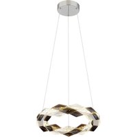 Karilion 37cm Pendant Ceiling Light Chrome LED 4000K