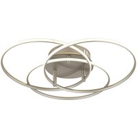 Kombos 45.6cm Integrated LED Semi Flush Ceiling Light Nickel Matt 3x LED 4000K