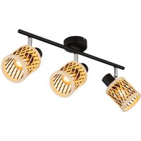 Mali Ceiling Spotlight Bar Matt Black 3x E14