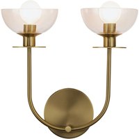 Alora Mood Sylvia Wall Lamp Contemporary Brushed Gold 2x E14