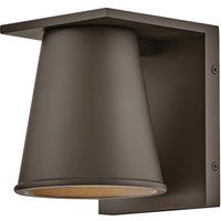 Hinkley Hans Outdoor Wall Down Lamp Contemporary Architectural Bronze 2700K IP44 1x GU10